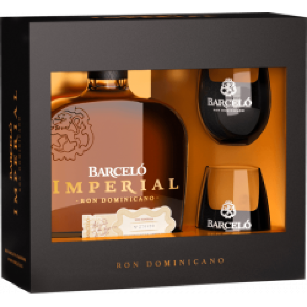 Ron Barcelo Imperial 10 let 0,7l 38% dárkovka se sklem